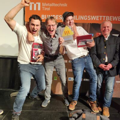 Staatsmeister und Vizestaatsmeister im Bereich Schmiedetechnik © Eberle Metall